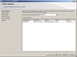 Qualtech Systems Uninstalling Microsoft Sql Server Express Qualtech Systems Uninstalling Microsoft Sql Server Express
